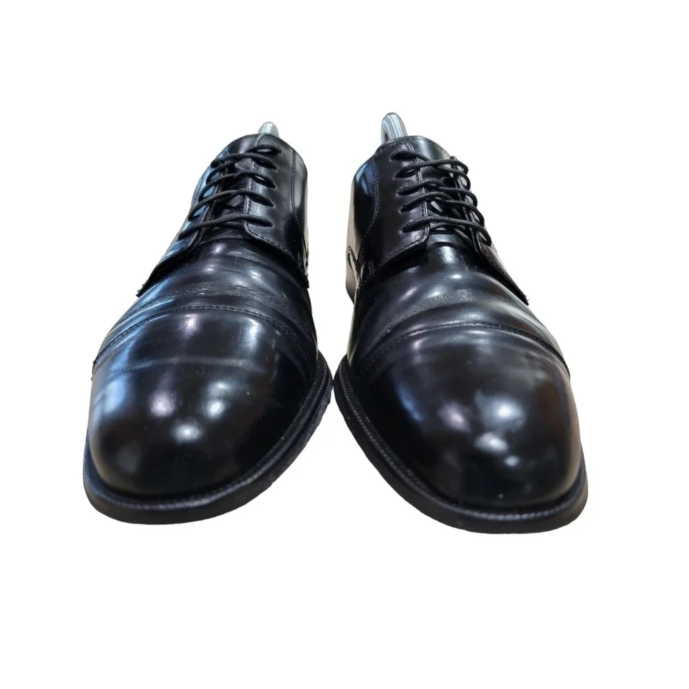 Cole Haan Men's City Cap Toe Oxfords Black Leather Dress Shoes Size 8.5 D